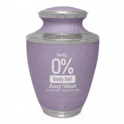 0% Body Fat Cremation Urn - Regal Purple