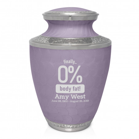 0% Body Fat Cremation Urn - Regal Purple