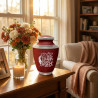 Going Home Cremation Urn - Rose Red
