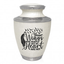 Going Home Cremation Urn - Radiant White