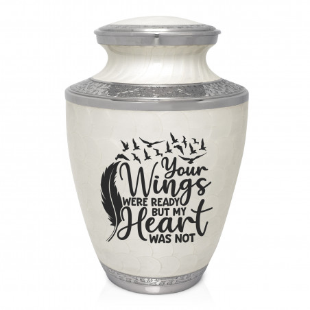 Going Home Cremation Urn - Radiant White