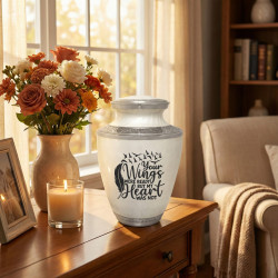 Going Home Cremation Urn - Radiant White