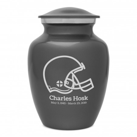Football Helmet Sharing Urn - Gunmetal Gray