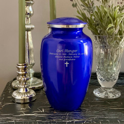 Midnight Blue Cremation Urn