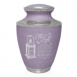Keep the Light On Cremation Urn - Regal Purple