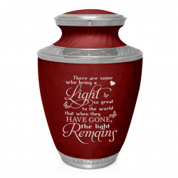 Light Remains Cremation Urn - Rose Red