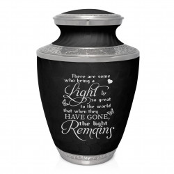 Light Remains Cremation Urn - Ebony Black