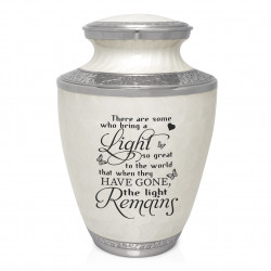 Light Remains Cremation Urn - Radiant White