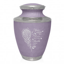 Your Wings Were Ready Cremation Urn - Regal Purple