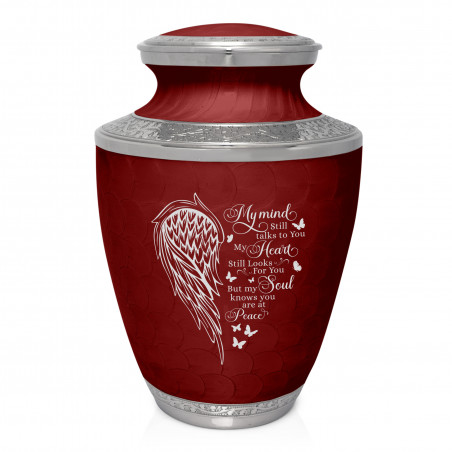 At Peace Cremation Urn - Rose Red