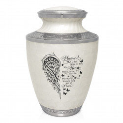 At Peace Cremation Urn - Radiant White