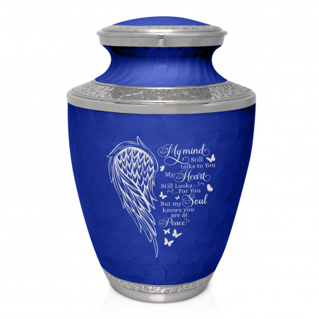 At Peace Cremation Urn - Royal Blue