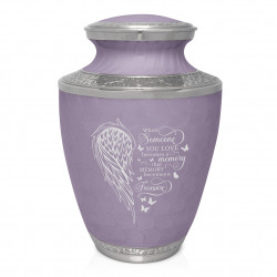 Memory Becomes a Treasure Cremation Urn - Regal Purple