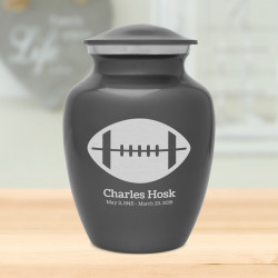 Football Sharing Urn - Gunmetal Gray