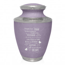 I thought of you today Cremation Urn - Regal Purple