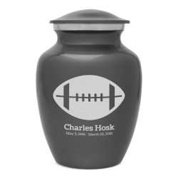 Football Sharing Urn - Gunmetal Gray