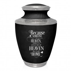 Heaven In Our Home Cremation Urn - Ebony Black