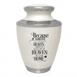 Heaven In Our Home Cremation Urn - Radiant White