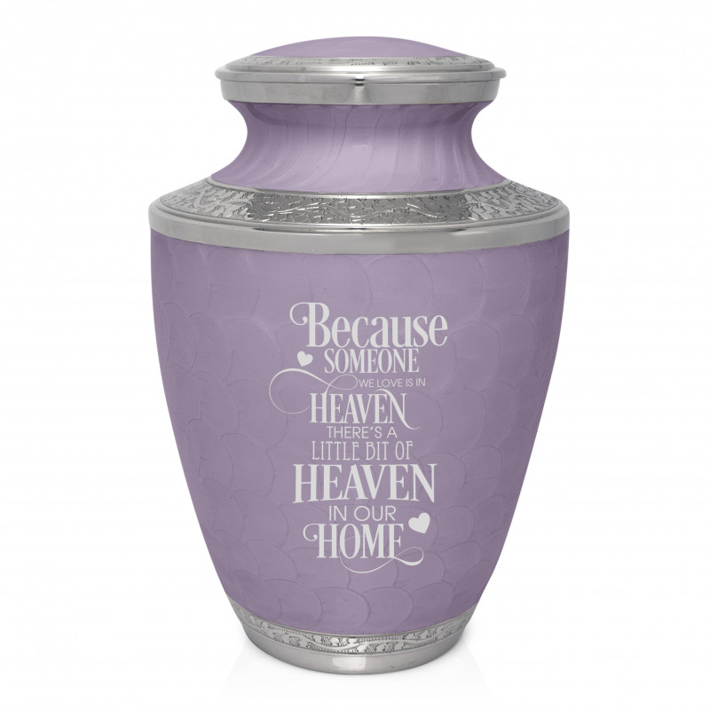 Heaven In Our Home Cremation Urn - Regal Purple