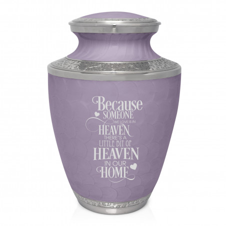Heaven In Our Home Cremation Urn - Regal Purple