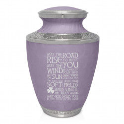 Irish Blessing Cremation Urn - Regal Purple