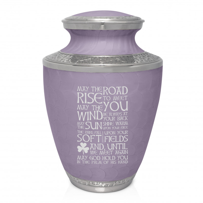 Irish Blessing Cremation Urn - Regal Purple