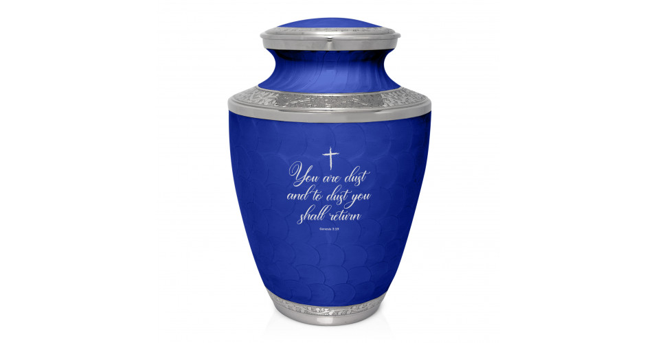 Dust to Dust Cremation Urn - Royal Blue