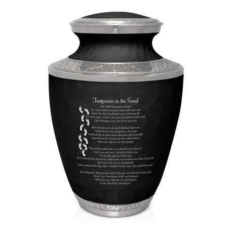 I Carried You Cremation Urn - Ebony Black