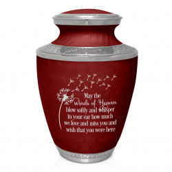 Winds of Heaven Cremation Urn - Rose Red