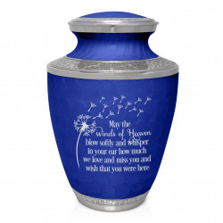 Winds of Heaven Cremation Urn - Royal Blue