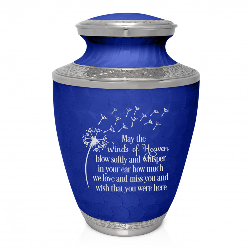 Winds of Heaven Cremation Urn - Royal Blue