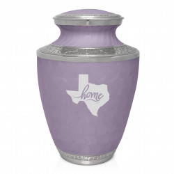 Texas Home Cremation Urn - Regal Purple