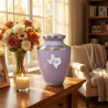 Texas Home Cremation Urn - Regal Purple