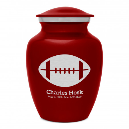 Football Sharing Urn - Ruby Red