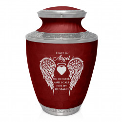 Husband Cremation Urn - Rose Red