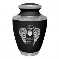 Husband Cremation Urn - Ebony Black