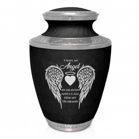 Husband Cremation Urn - Ebony Black