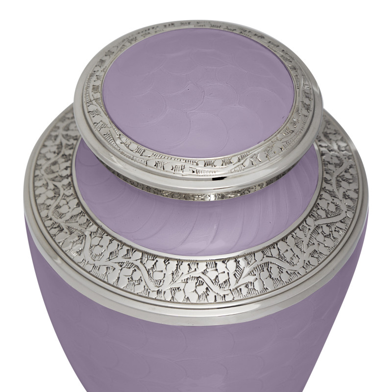 Extra Large Paw Prints Pet Cremation Urn - Regal Purple