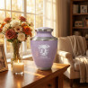 Extra Large English Bulldog Pet Cremation Urn - Regal Purple