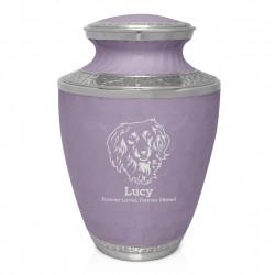 Extra Large Boxer Pet Cremation Urn - Regal Purple