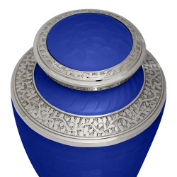 Extra Large Dachshund Pet Cremation Urn - Royal Blue