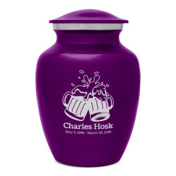 Beer Sharing Urn - Purple Luster