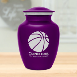 Basketball Sharing Urn - Purple Luster