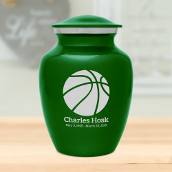 Basketball Sharing Urn - Shamrock Green