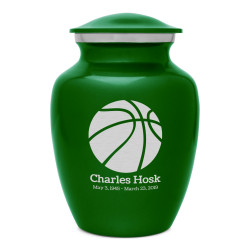 Basketball Sharing Urn - Shamrock Green