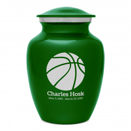 Basketball Sharing Urn - Shamrock Green