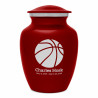 Basketball Sharing Urn - Ruby Red