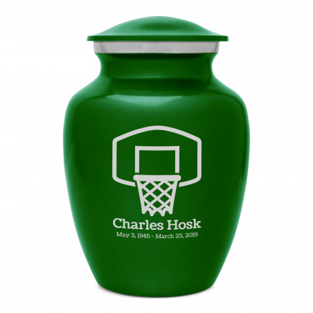 Basketball Hoop Sharing Urn - Shamrock Green