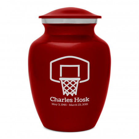 Basketball Hoop Sharing Urn - Ruby Red