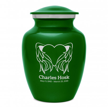 Angel Heart Sharing Urn - Shamrock Green